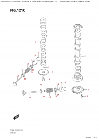 121C - Camshaft (Df90A,Df90Ath,Df90Awqh,Df100B) (121C -   (Df90A, Df90Ath, Df90Awqh, Df100B))
