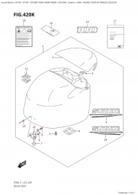 420K - Engine Cover (Df100B:(021,022,023)) (420K -   () (Df100B: (021, 022, 023) ))