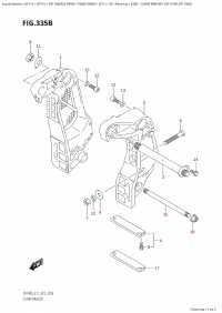 335B - Clamp Bracket (Df115Bt,Df115Bz) (335B -   (Df115Bt, Df115Bz))