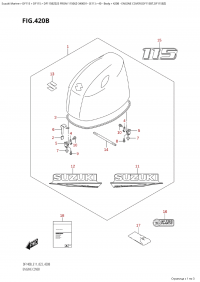 420B - Engine Cover (Df115Bt,Df115Bz) (420B -   () (Df115Bt, Df115Bz))