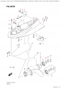 407B - Gear Case (Df140Bz:e11) (407B -    (Df140Bz: e11))