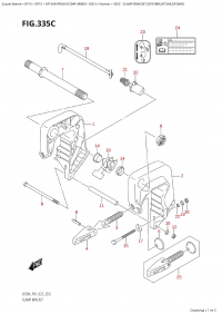 335C - Clamp Bracket (Df9.9Br,Df15Ar,Df20Ar) (335C -   (Df9.9Br, Df15Ar, Df20Ar))