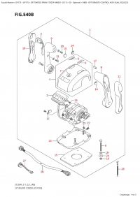 540B - Opt:remote  Control Assy  Dual  (022,023) (540B - :     Dual (022, 023))