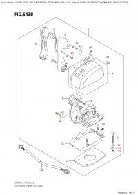 543B - Opt:remote  Control Assy  Single  (022,023) (543B -    ,  (022, 023))