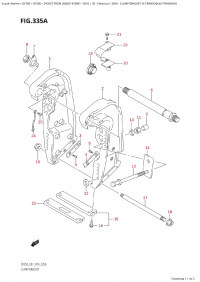 335A - Clamp Bracket  (X-Transom,Xx-Transom) (335A -   (X-Transom, Xx-Transom))