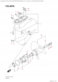 407A - Gear Case (P01:3 Blade) (407A -    (P01: 3 Blade))