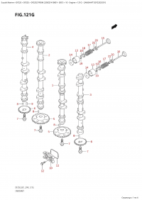 121G - Camshaft (Df225Z:e01) (121G -   (Df225Z: e01))