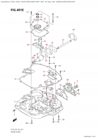 401E - Engine Holder (Df225T:e01) (401E -   (Df225T: e01))