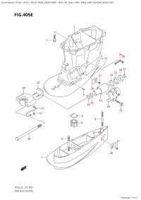 405E - Drive Shaft Housing (Df225T:e01) (405E -    (Df225T: e01))