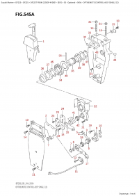 545A - Opt:remote Control Assy Single  (2) (545A -    ,  (2))