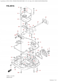 401A - Engine Holder (Df300A,Df250A) (401A -   (Df300A, Df250A))