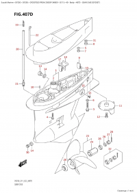 407D - Gear Case (Df250T) (407D -    (Df250T))