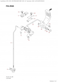 204A - Clutch Shaft (Df25:E01) (204A -   (Df25: E01))