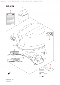 420A - Engine Cover (Df25:E01) (420A -   () (Df25: E01))