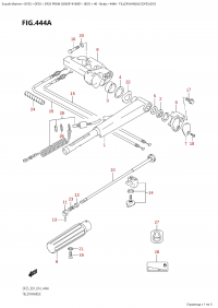 444A - Tiller Handle (Df25:E01) (444A -  (Df25: E01))