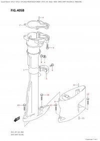 405B - Drive Shaft Housing (L-Transom) (405B -    (L-Transom))