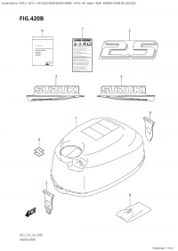 420B - Engine Cover (021,022,023) (420B -   () (021, 022, 023))