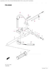 444A - Tiller Handle (444A - )