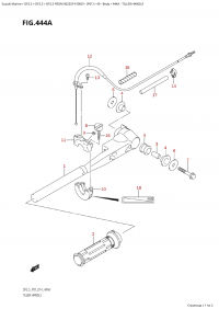 444A - Tiller Handle (444A - )