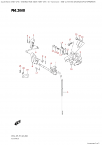 206B - Clutch  Rod (Df25Ar,Df25At,Df30Ar,Df30At) (206B -   (Df25Ar, Df25At, Df30Ar, Df30At))