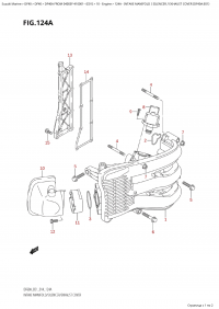 124A - Intake Manifold  /  Silencer / Exhaust  Cover  (Df40A:e01) (124A -   /  /    (Df40A: e01))