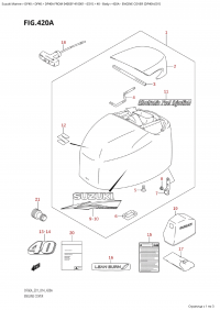420A - Engine Cover (Df40A:e01) (420A -   () (Df40A: e01))
