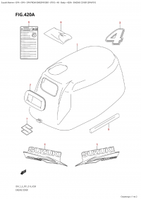 420A - Engine Cover (Df4:P01) (420A -   () (Df4: P01))