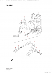163E - Throttle Body (Df50A:e01) (163E -   (Df50A: e01))