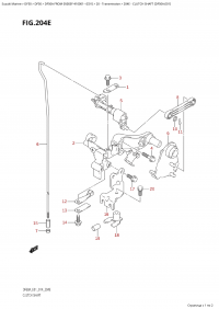 204E - Clutch Shaft (Df50A:e01) (204E -   (Df50A: e01))