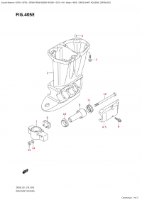 405E - Drive Shaft Housing (Df50A:e01) (405E -    (Df50A: e01))