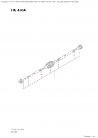 430A - Fuel Hose (Df75A:w / Fuel Hose) (430A -   (Df75A: w /  ))