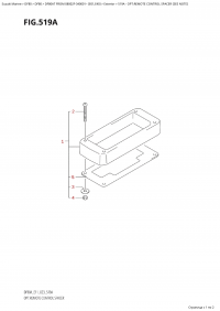 519A  -  Opt:remote Control Spacer  (See  Note) (519A - :    (See Note))