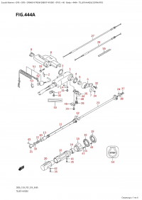 444A - Tiller Handle (Df8A:p01) (444A -  (Df8A: p01))
