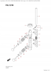 121B - Camshaft (W / Electric Starter) (121B -   (W / ))