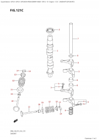 121C - Camshaft (Df9.9A:p01) (121C -   (Df9.9A: p01))