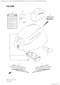 420C - Engine Cover (Df9.9A:p01) (420C -   () (Df9.9A: p01))