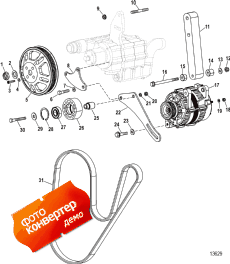 Alternator And Sea Water Pump Mounting (design I) (����������� � Sea ������� ����� ���������ing (design I))