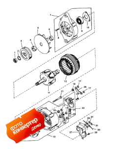 Alternator Assembly (mando #ac-155603) (����������� Assembly (mando #ac-155603))