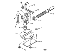 Attaching Kit-steering-transom Mounted (73770a1) ( - -transom ed (73770a1))