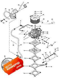 Carburetor And Linkage (serial # 0f348987 And Down) (���������� � ��������� �������� (serial # 0f348987 � Down))