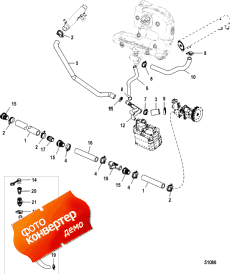 Cooling System, Raw Water Components, Starboard (���������� System, Raw Water Components, Starboard)