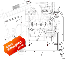 Cooling (water Hoses And Fittings - Starboard) (���������� (������� ������s � Fittings - Starboard))