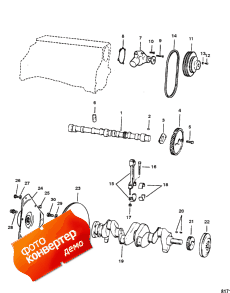 Crankshaft, Camshaft And Water Pump (��������, ����������������� ��� � ������� �����)
