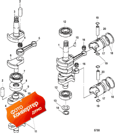Crankshaft, Pistons And Connecting Rods (��������, ������ � �����)