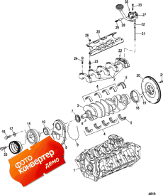 Cylinder Block, Crankshaft, Oil Pump And Front Cover (���� ��������, ����������� ��������� ������ � �������� ������)