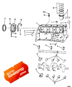 Cylinder Block, Piston And Bearings (���� ��������, ������� � ���������s)