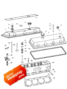 Cylinder Head/rocker Cover (serial # 0f615762 Thru 0f745405 (������� ����� �������� / rocker ������ (serial # 0f615762 Thru 0f745405)