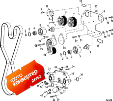 Engine Components (drive Belt) (0m961118 And Up) (��������� Components (��������� ������) (0m961118 � ����))