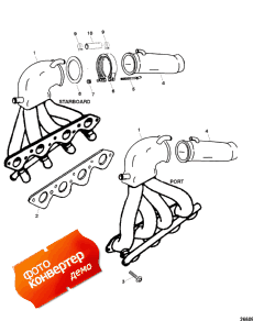 Exhaust Header/tailpipe (serial # 0k000012 Thru 0l415623) (������ Header / tail������ (serial # 0k000012 Thru 0l415623))