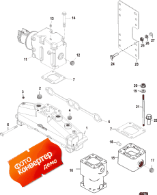Exhaust Manifold And Exhaust Elbow, 357 Alpha/bravo (��������� �������� � ������ Elbow, 357 Alpha / bravo)